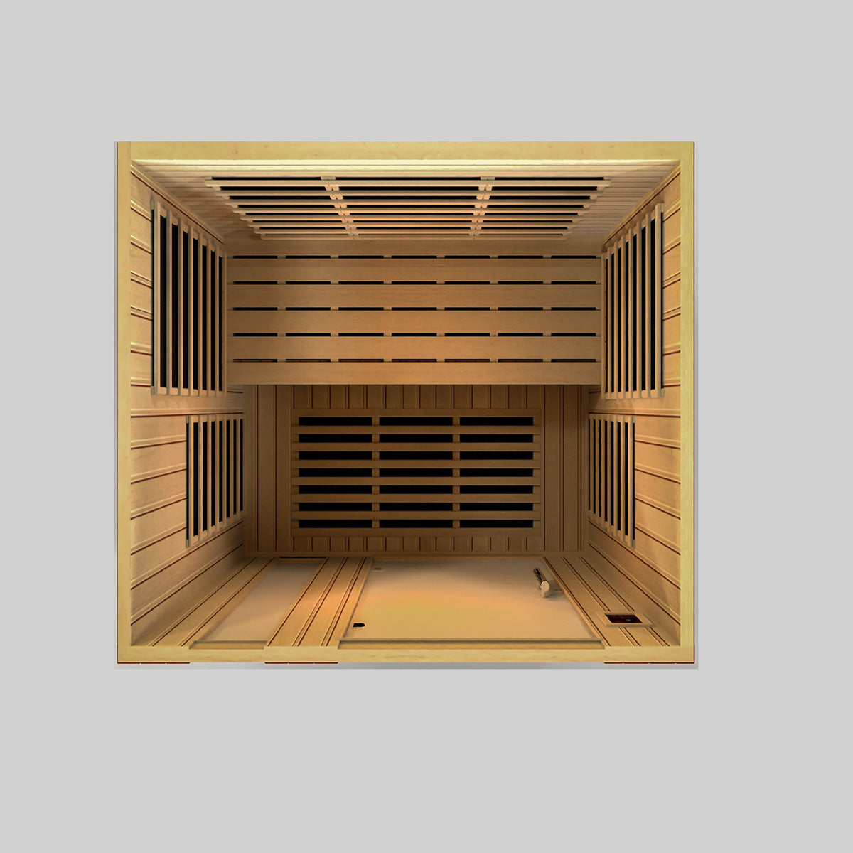 Golden Designs Dynamic Lugano Elite 3-person Ultra Low EMF FAR Infrared Sauna