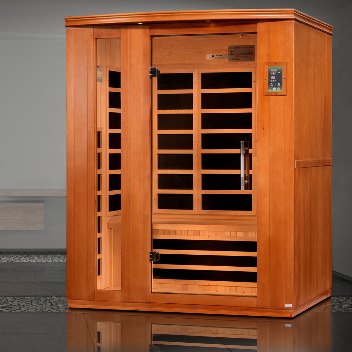 Golden Designs Dynamic Lugano 3-person Low EMF FAR Infrared Sauna