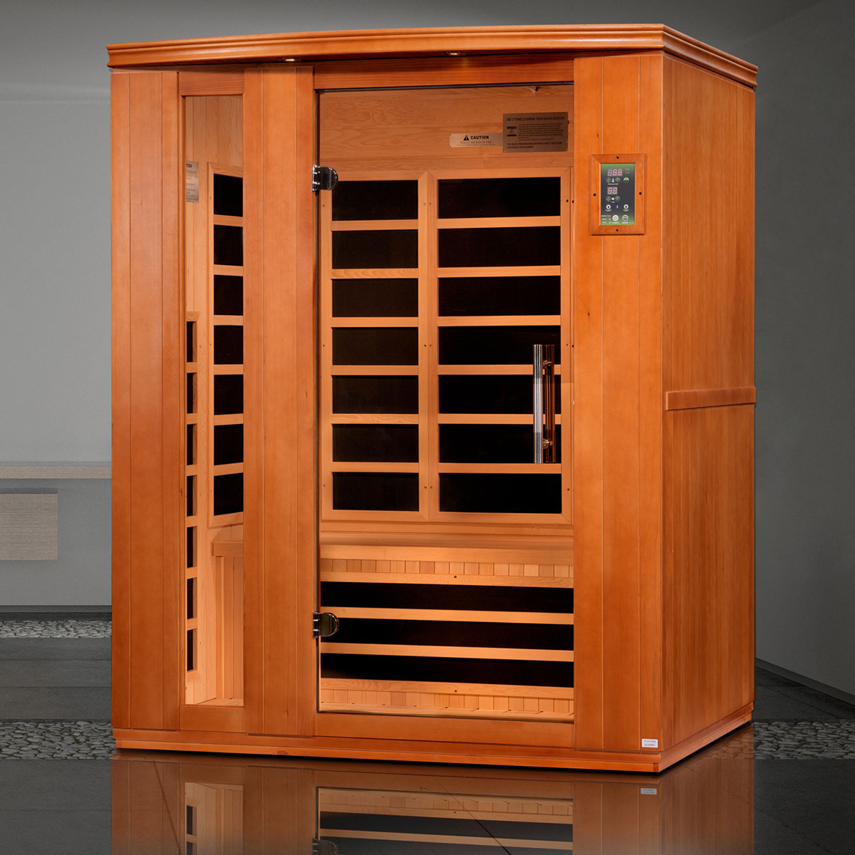 Golden Designs Dynamic Lugano 3-person Low EMF FAR Infrared Sauna