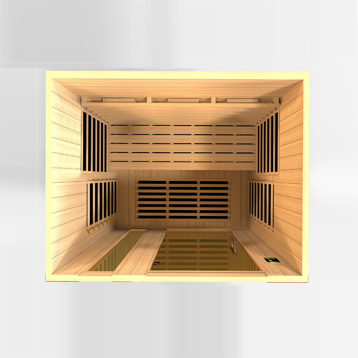 Golden Designs Dynamic Lugano 3-Person Full Spectrum Near Zero EMF FAR Infrared Sauna
