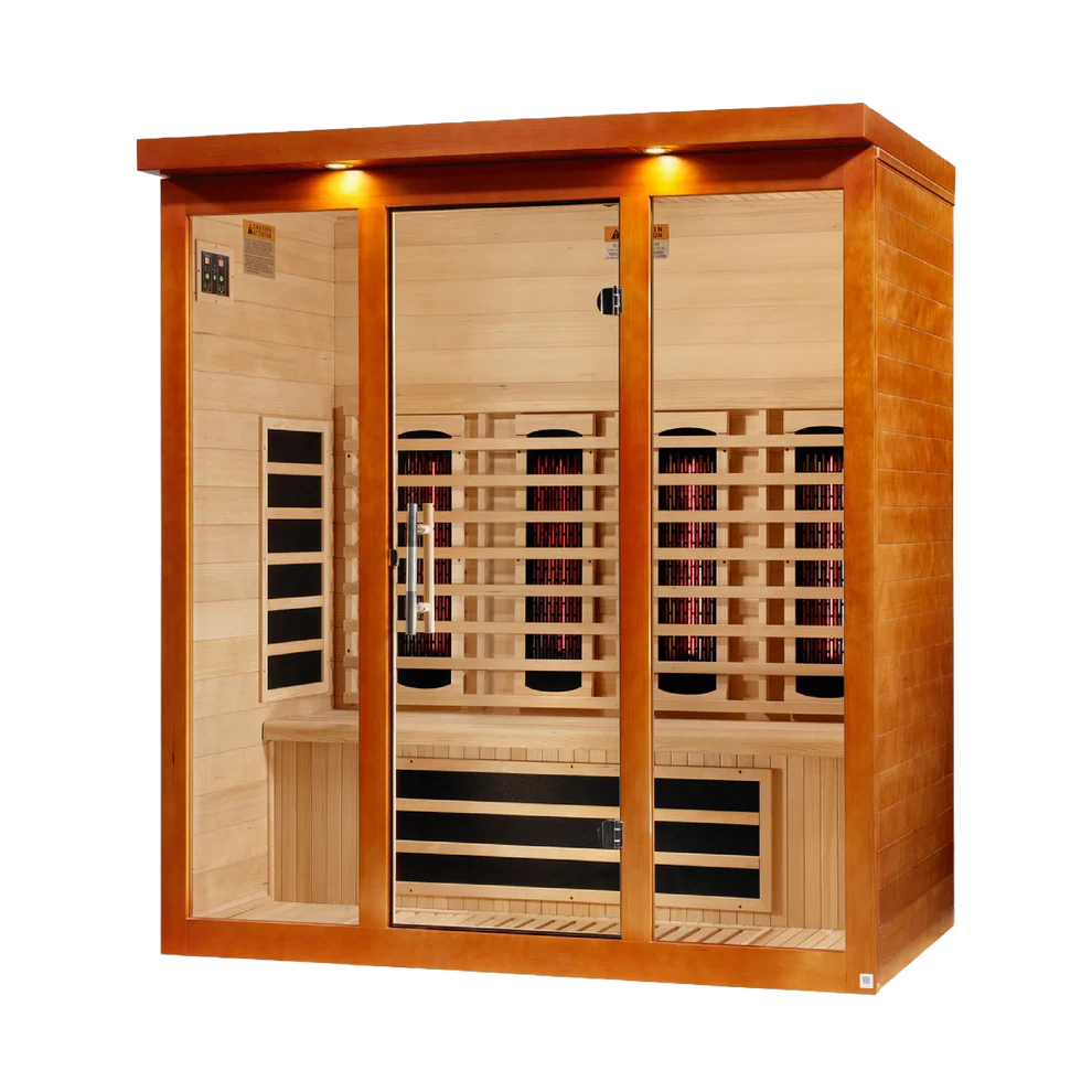 Golden Designs Dynamic Vila Grande 4-Person Full Spectrum Near Zero EMF FAR Infrared Sauna
