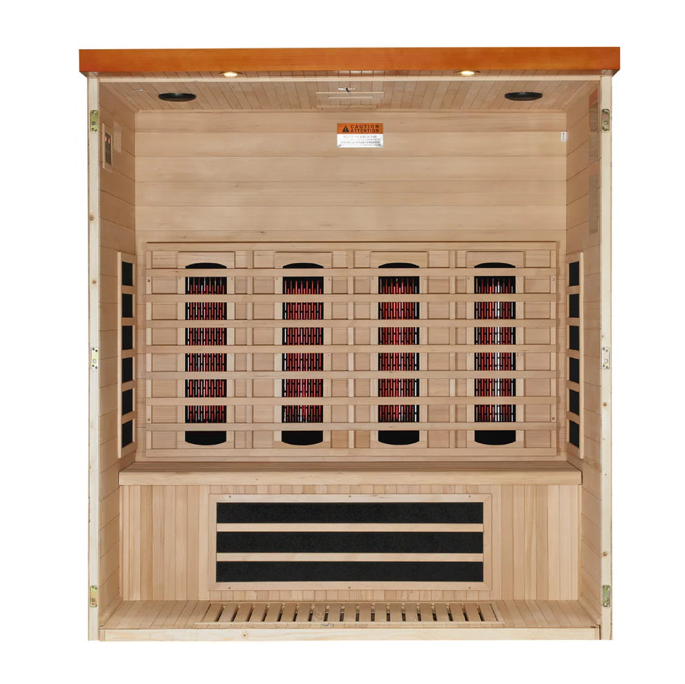 Golden Designs Dynamic Vila Grande 4-Person Full Spectrum Near Zero EMF FAR Infrared Sauna