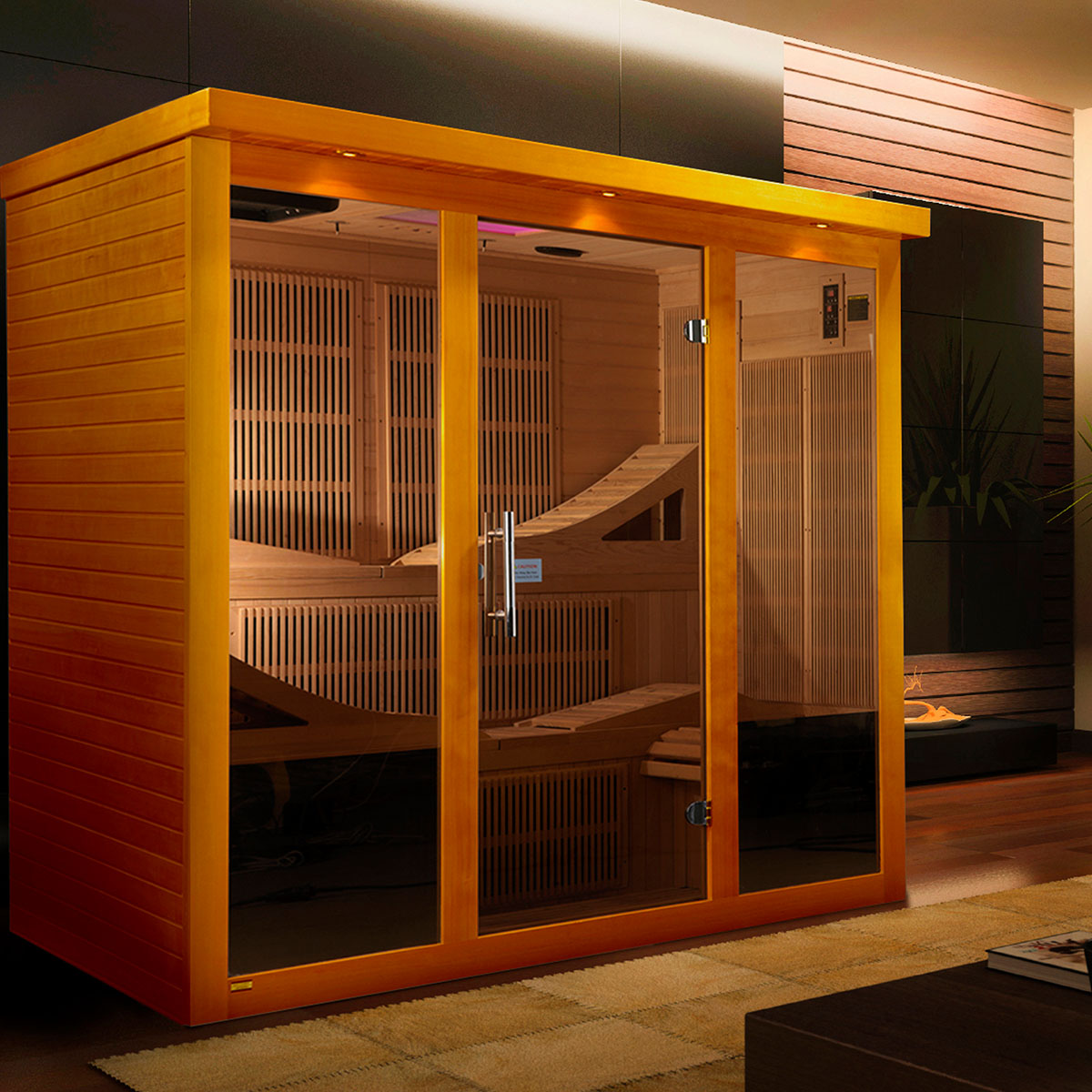 Golden Designs Dynamic Monaco Elite 6-person Ultra Low EMF FAR Infrared Sauna