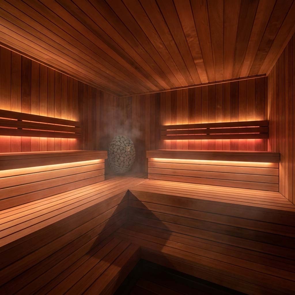 Sauna light colors