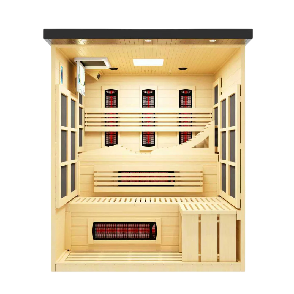 Golden Designs 6-person PureTech™ Full Spectrum Near Zero EMF FAR Infrared Sauna