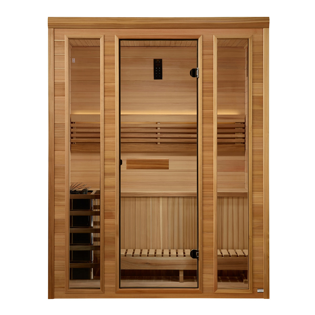 Golden Designs Andermatt 2 - 3 Person Traditional Steam Sauna - Pacific Premium Clear Cedar