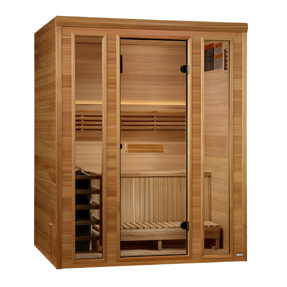 Golden Designs Andermatt 2 - 3 Person Traditional Steam Sauna - Pacific Premium Clear Cedar
