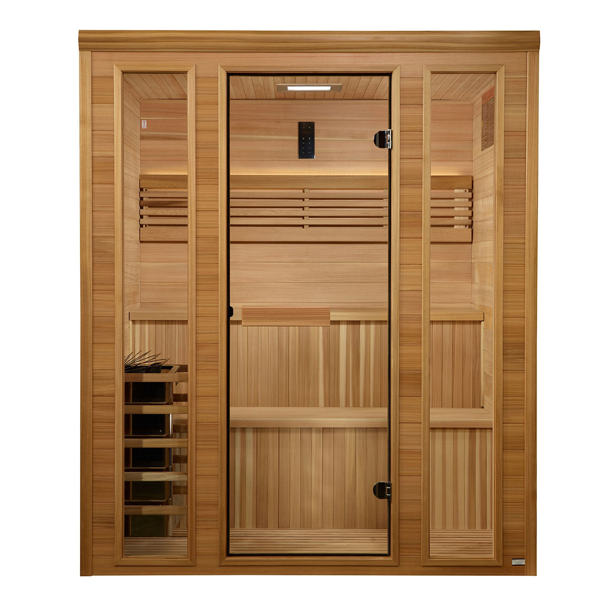Golden Designs Engelberg 4 - 6 Person Traditional Steam Sauna - Pacific Premium Clear Cedar