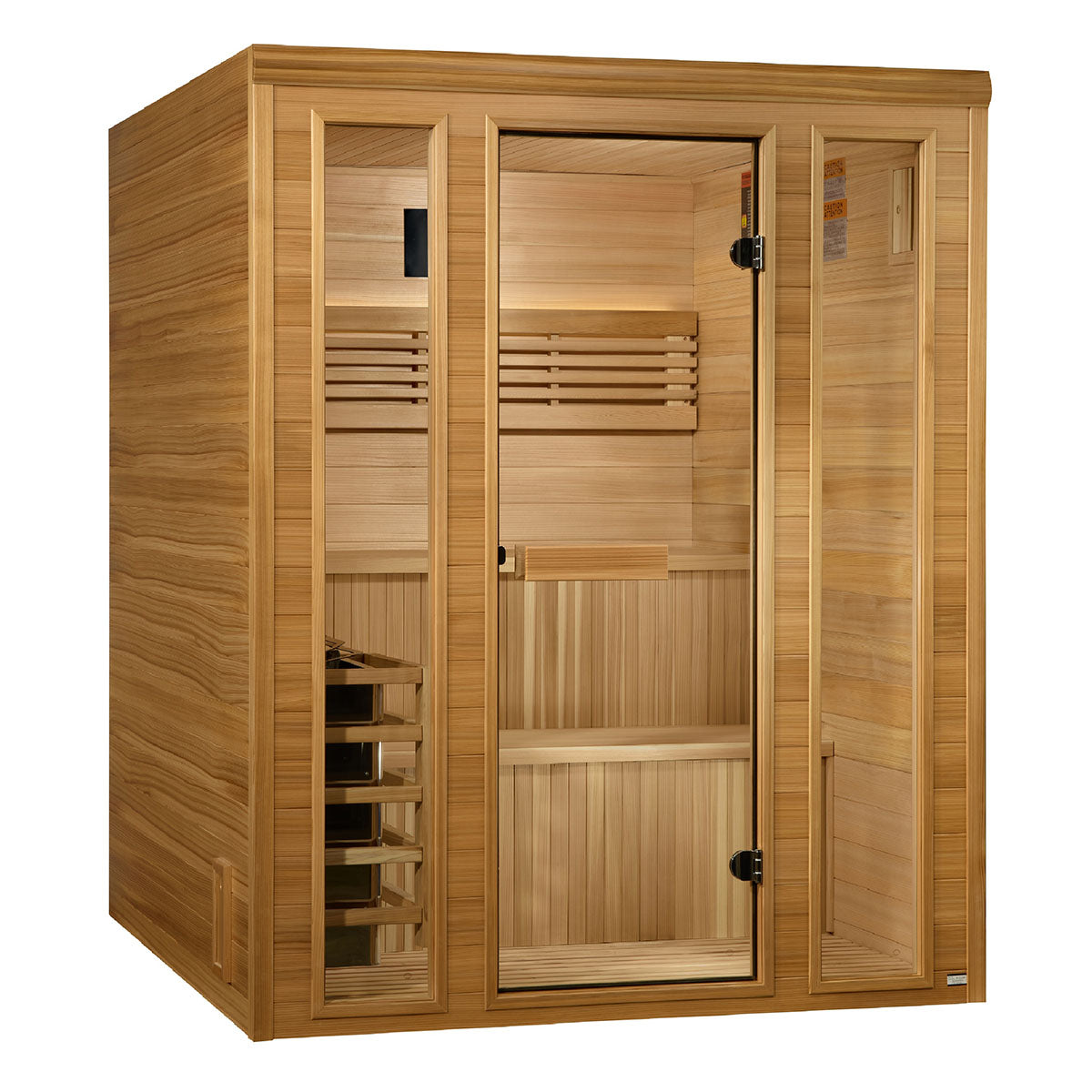 Golden Designs Engelberg 4 - 6 Person Traditional Steam Sauna - Pacific Premium Clear Cedar