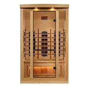 Golden Designs 2-Person Full Spectrum Infrared Sauna with Himalayan Salt Bar