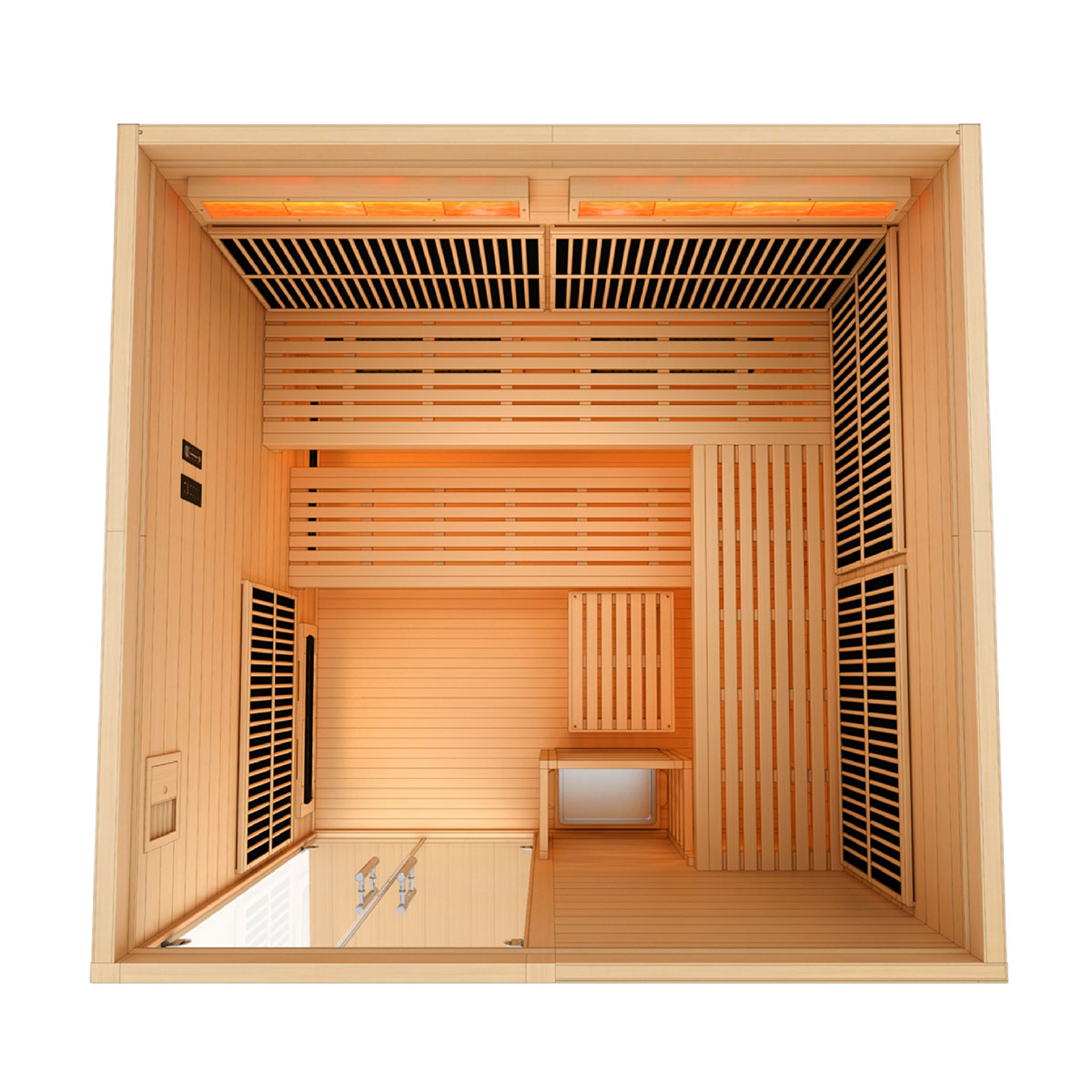 Golden Designs Toledo 6-Person Full Spectrum Indoor Hybrid Sauna