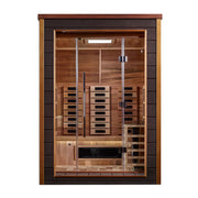 Golden Designs Nora 2-Person Full Spectrum Hybrid Sauna in Red Cedar Wood Interior