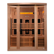 Golden Designs Reserve 3-Person Full Spectrum Infrared Sauna with Himalayan Salt Bar