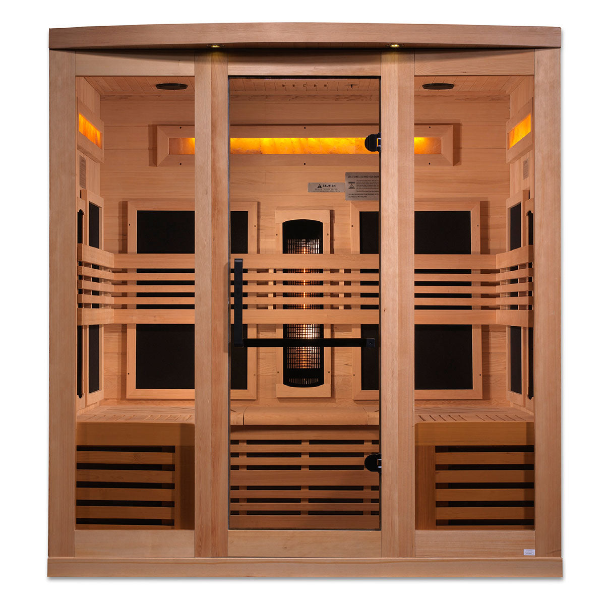 Golden Designs Reserve 6-Person Full Spectrum Infrared Sauna with Himalayan Salt Bar