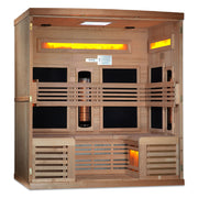 Golden Designs Reserve 6-Person Full Spectrum Infrared Sauna with Himalayan Salt Bar