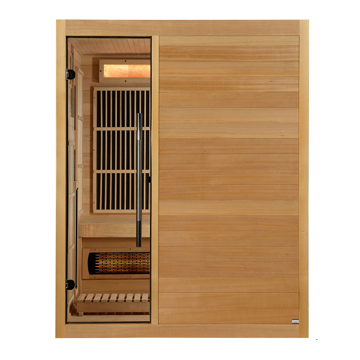 Golden Designs Soria 3-Person Full Spectrum Indoor Hybrid Sauna with Harvia Stove