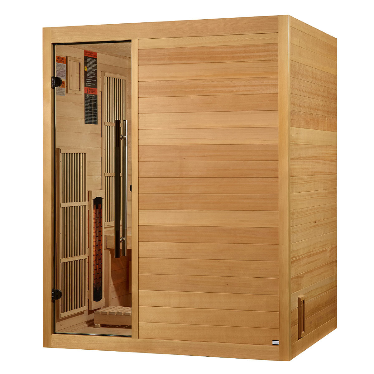 Golden Designs Soria 3-Person Full Spectrum Indoor Hybrid Sauna with Harvia Stove