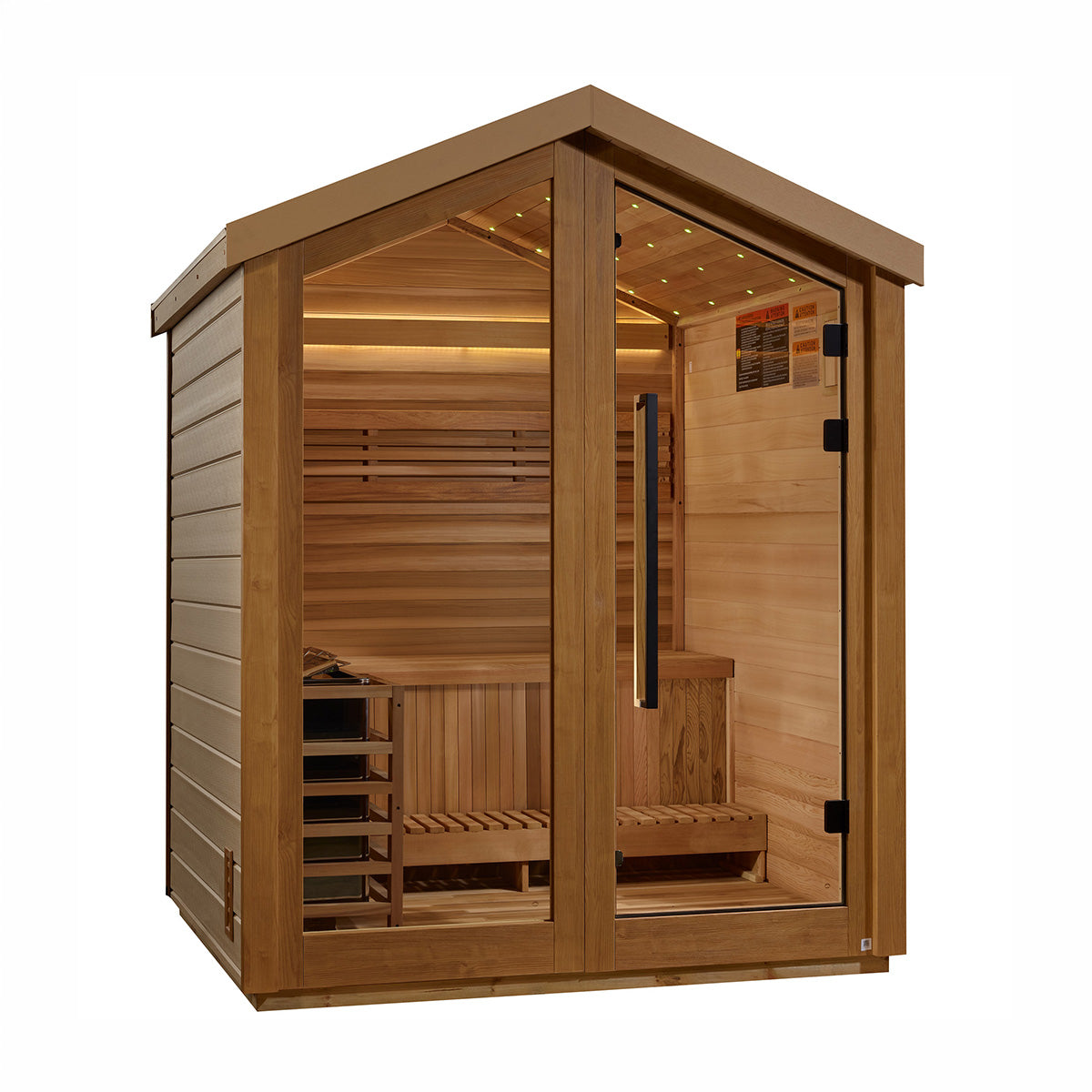 Golden Designs Savonlinna 3 Person Outdoor Traditional Sauna - Pacific Cedar