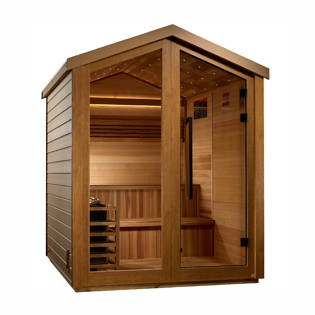 Golden Designs Kaarina 6 Person Outdoor Traditional Sauna - Pacific Cedar