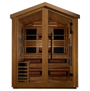 Golden Designs Kaskinen 6-Person Full Spectrum Hybrid Outdoor Sauna - Canadian Red Cedar Interior