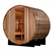 Golden Designs St. Moritz 2-Person Outdoor Barrel Steam Sauna -  Pacific Cedar