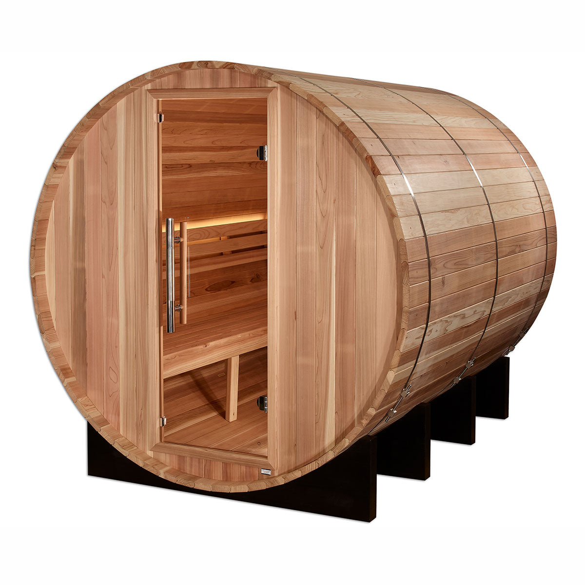 Golden Designs Klosters 6 Person Barrel Traditional Sauna -  Pacific Cedar