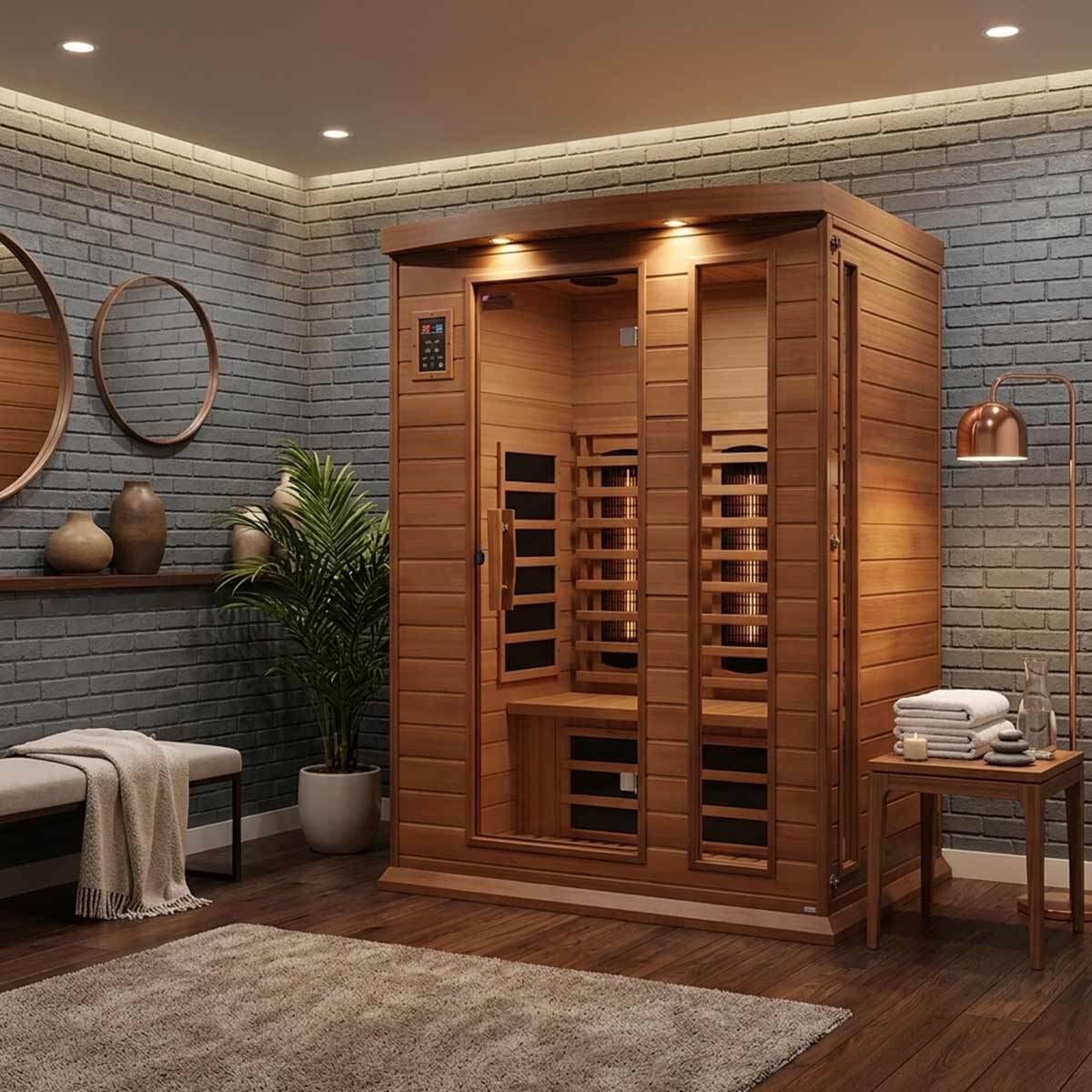 Golden Designs Maxxus Saunas: Near Zero EMF and Cedar Models
