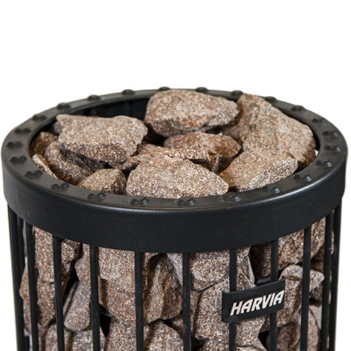 Harvia Elite Pro Heavy-Duty Sauna Heater Stones, Split-Face, 5-10cm - Requires 1 Boxes