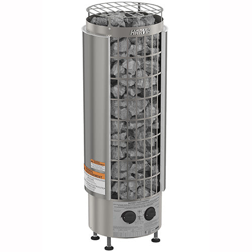 Harvia Cilindro PC80 8kW Sauna Heater at 240V 1PH with Built-In Time and Temperature Controls
