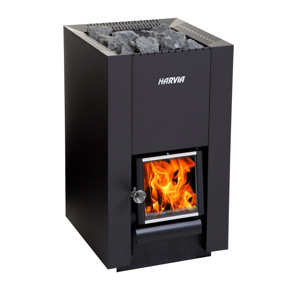 Harvia Linear WK160C 17.9kW Wood Burning Sauna Stove