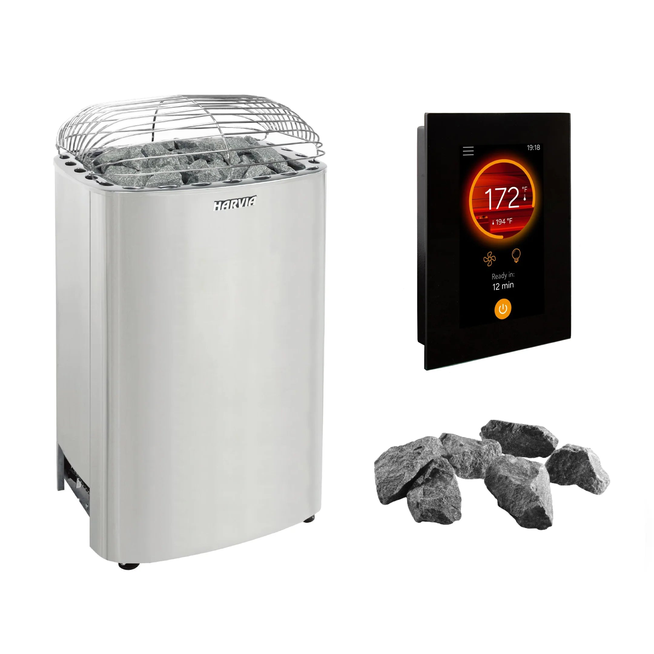 Harvia Club K15G - 15kW 240V/208V Electric Sauna Heater Package
