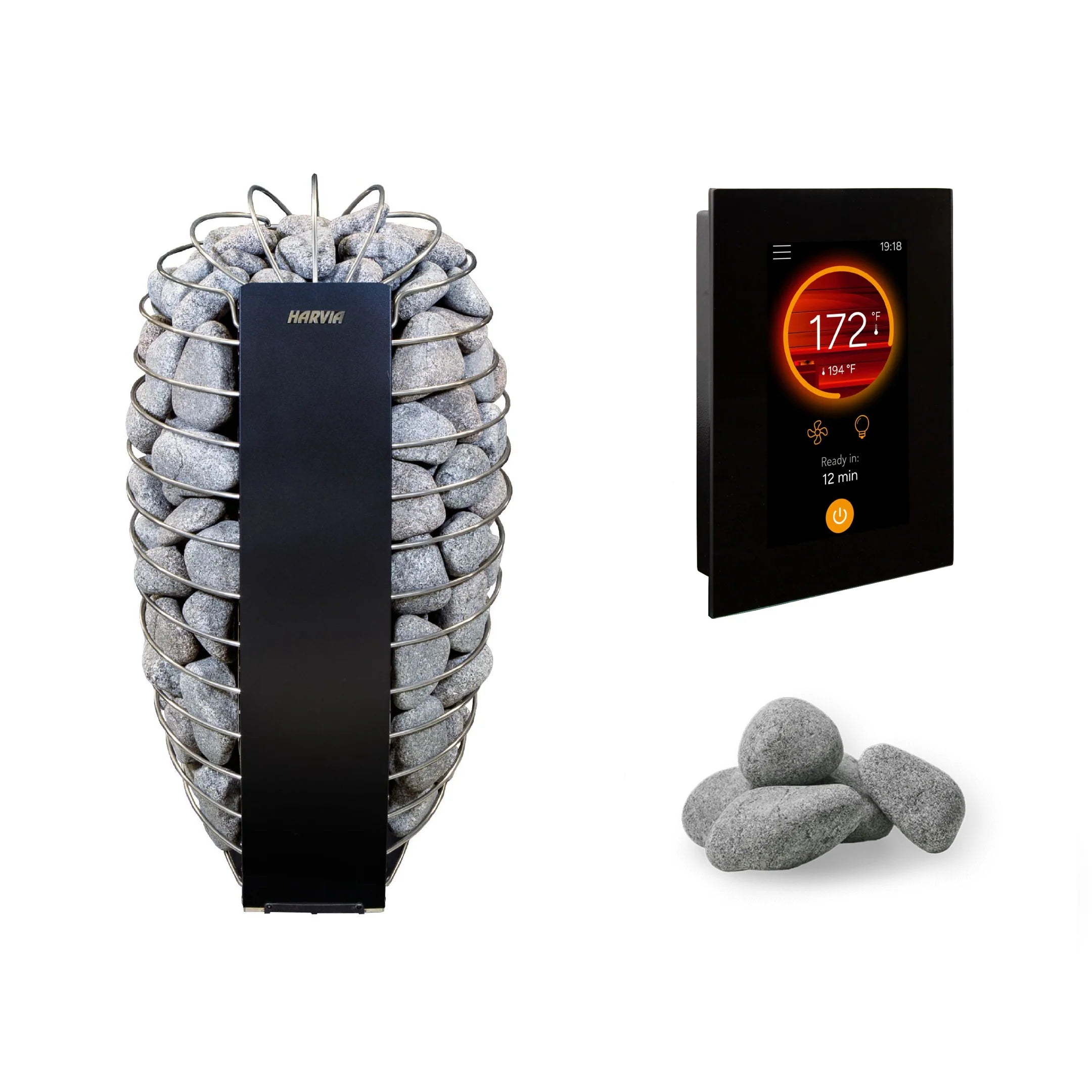 Harvia Spirit SP90E 9kW 240V Electric Sauna Heater Package