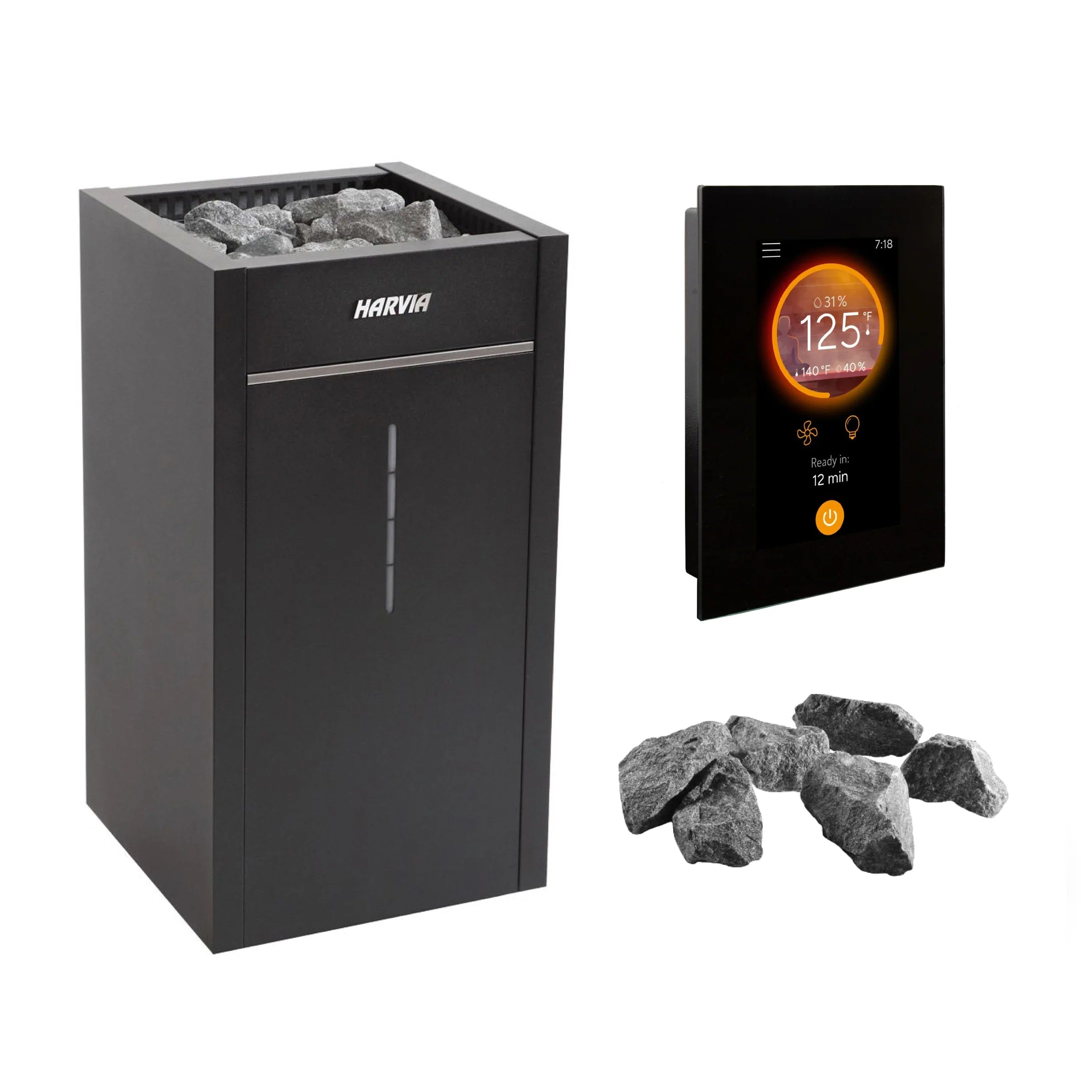 Harvia Virta HL110E 10.5kW 240V/208V Electric Sauna Heater Package