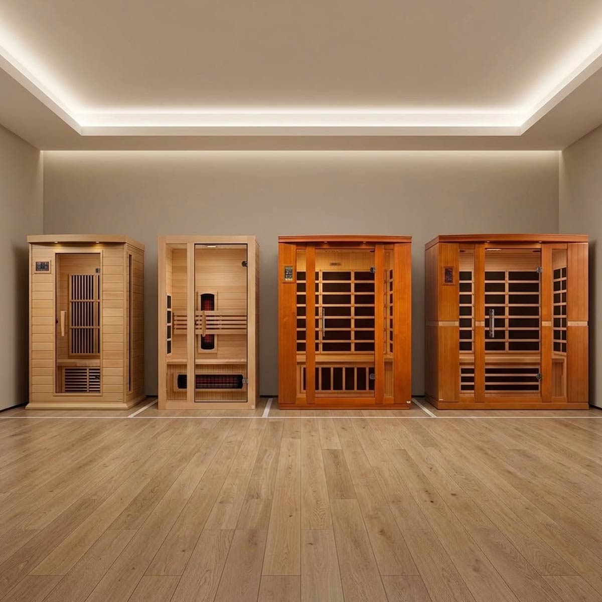 Infrared Cabin Saunas by Size: 1, 2, 3, and 4 Person