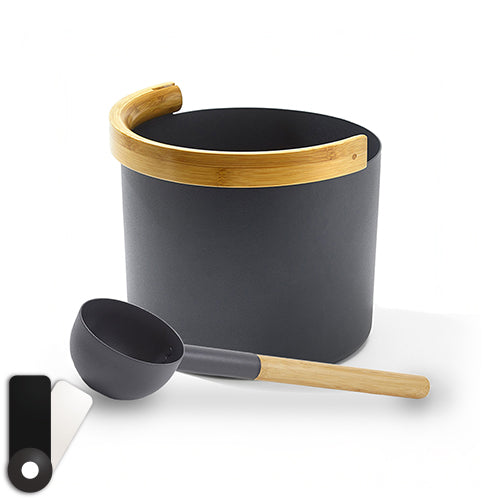 KOLO Sauna Bucket With Curved Handle and Ladle