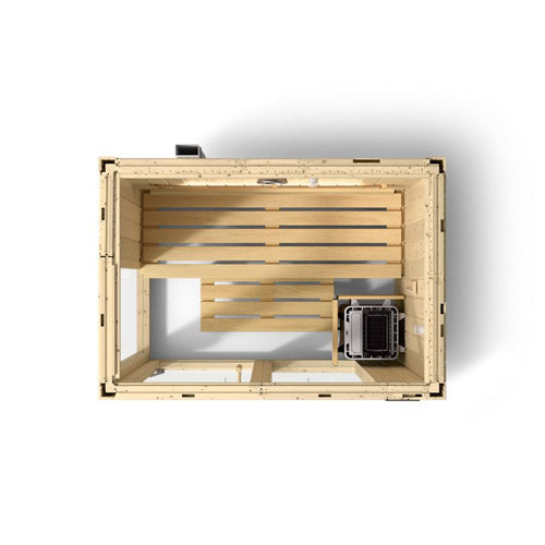 Kohler  C1™ 2-Person Indoor Sauna Kit – Scandinavian Spruce, No Floor