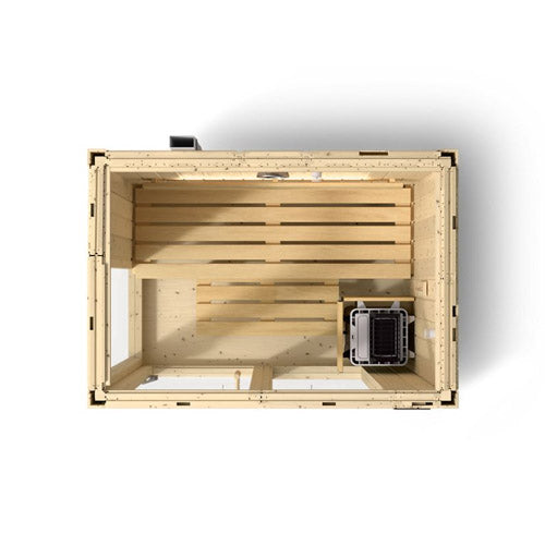 Kohler C1™ 2-Person Indoor Sauna Kit – Scandinavian Spruce, Full Floor