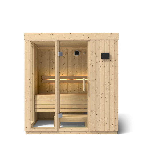 Kohler C1™ 3-Person Indoor Sauna Kit – Scandinavian Spruce, No Floor
