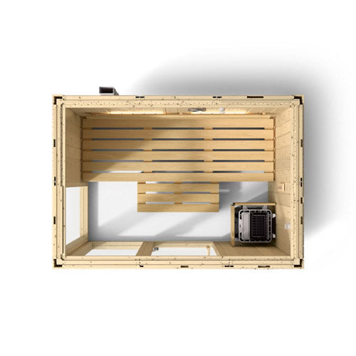 Kohler C1™ 3-Person Indoor Sauna Kit – Scandinavian Spruce, No Floor