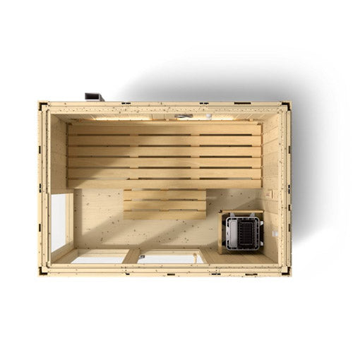 Kohler C1™ 3-Person Indoor Sauna Kit – Scandinavian Spruce, Full Floor