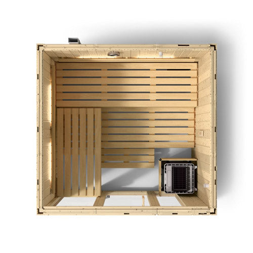Kohler C1™ 5-Person Indoor Sauna Kit – Scandinavian Spruce, No Floor