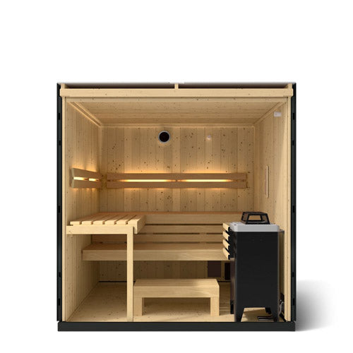 Kohler C1™ 5-Person Indoor Sauna Kit – Graphite Grey, Full Floor