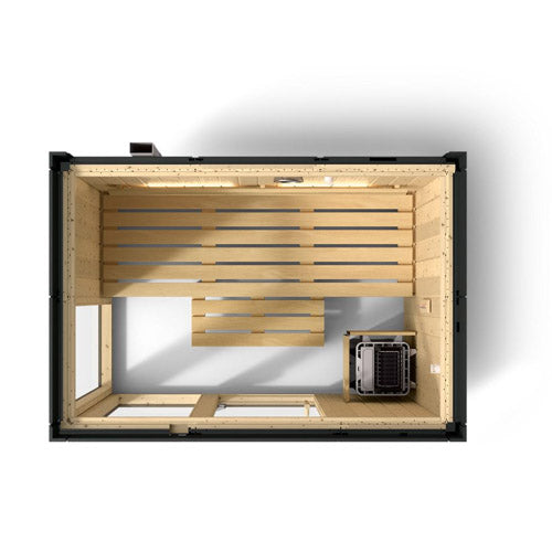 Kohler C1™ 3-Person Indoor Sauna Kit – Graphite Grey, No Floor
