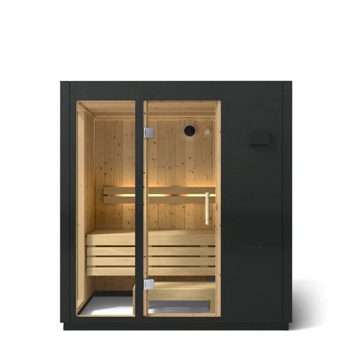 Kohler C1™ 3-Person Indoor Sauna Kit – Graphite Grey, No Floor