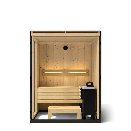 Kohler C1™ 2-Person Indoor Sauna Kit – Graphite Grey, No Floor