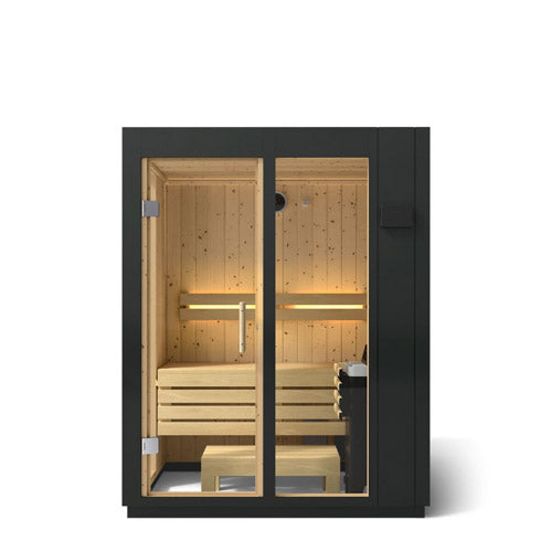 Kohler C1™ 2-Person Indoor Sauna Kit – Graphite Grey, No Floor