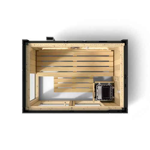 Kohler C1™ 2-Person Indoor Sauna Kit – Graphite Grey, No Floor