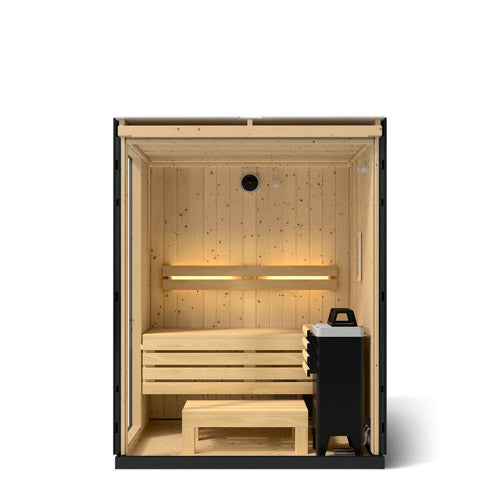 Kohler C1™ 2-Person Indoor Sauna Kit – Graphite Grey, Full Floor