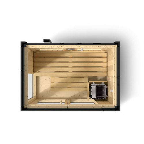 Kohler C1™ 2-Person Indoor Sauna Kit – Graphite Grey, Full Floor
