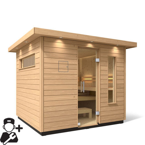 Kohler C2™ 6-Person Outdoor Sauna Kit – Douglas Fir